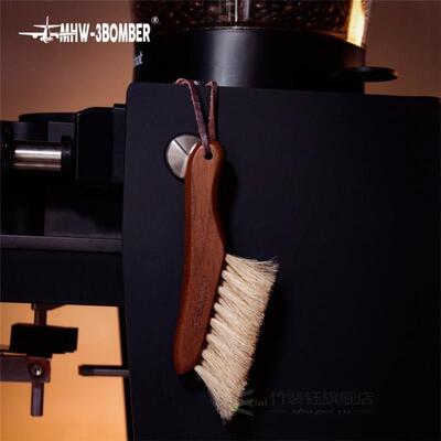 Coffee Brush Walnut Handle Coffee Grinder Machine Cleaning B