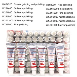 12pcs Diamond Polishing Lapping Paste Compound Syringes 0.5