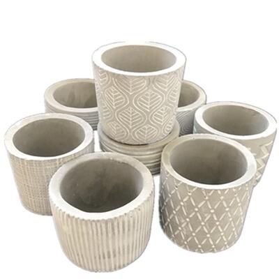 Clear Cement Planter Silicone Clay Molds Small Concrete Pot