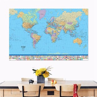 Political Map Of The World Miller Projection 5 Size Maxi Po
