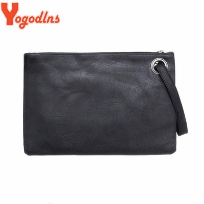 Yogodlns Fashion solid women's clutch bag leather women env
