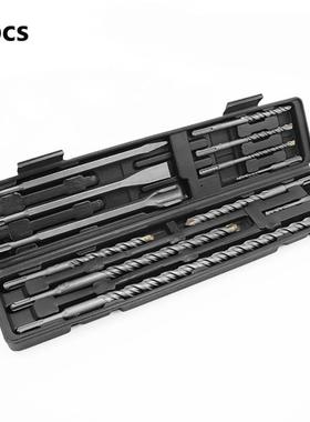 12pcs Electric Hammer Drill Bit Set Sds chisel Plastic Box S