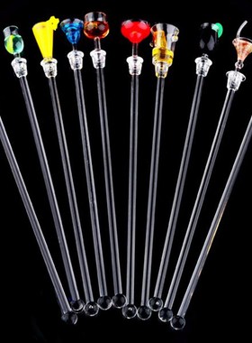 10pcs/set 23cm Wine Glass Bar Swizzle Mixing s Cocktail Drin