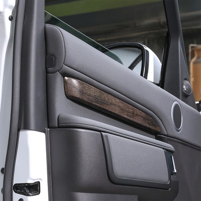 4PCS Oak Wood Grain ABS Plastic Door Decoration Strips Trim