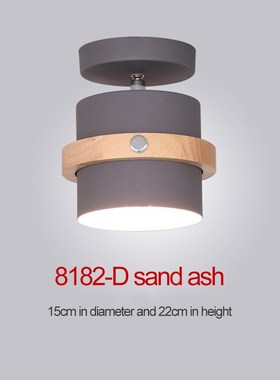 Nordic wood ceiling lamp Aisle corridor lamp showroom restau