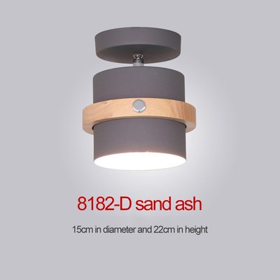 Nordic wood ceiling lamp Aisle corridor lamp showroom restau