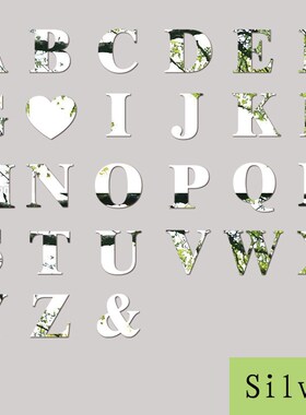 Mirror Wall Stickers 26 Letters DIY Art Mural Home Decor Ac