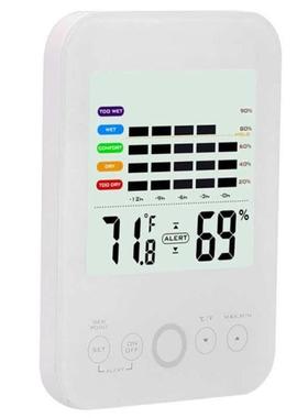 Touch-Screen Thermohygrometer Electronic Digital Wall-Mounte