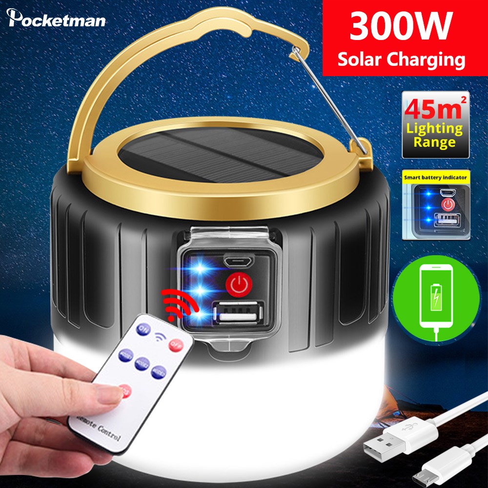 LED Solar Charging Bulb Energy saving Bulb Lamp Night Market
