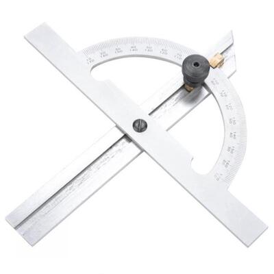 Adjustable Protractor Angle Ruler 100x150mm Carbon Steel  Me