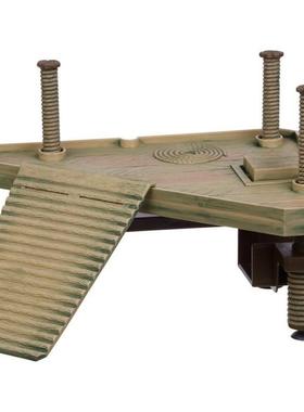 Reptile Large Turtle Square Pier Platform With Ramp Ladder