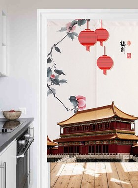 New Chinese Cloth Curtain Household Partition Curtain Bedroo