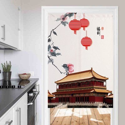 New Chinese Cloth Curtain Household Partition Curtain Bedroo