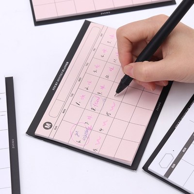 1PC Creative Weekly Plan Sticky Diary Plan Notebook Station