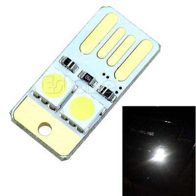 Mini Pocket LED Night Light Card Lamp Bulb White Led Keycha