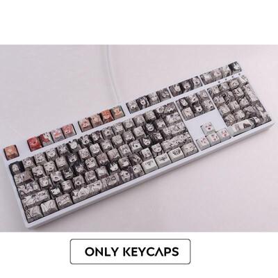 PBT 108key Ahegao Keycap Dye Sublimation OEM Profile Japanes