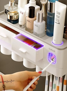 Storage rack for wall accessories of toothpaste automatic di