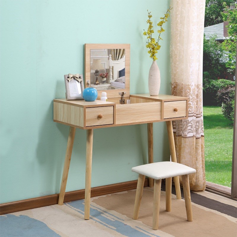 80cm nordic vanity desk dresser  jewelry storage  bedroom f