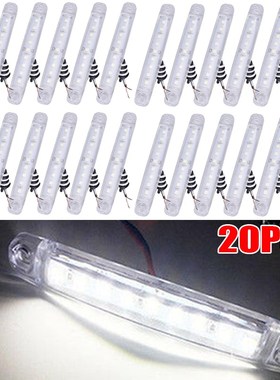 100x15mm Side Lights Indicator Replacement Set 9LED White Pa