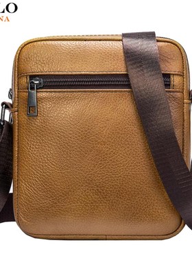 VICUNA POLO Men Shoulder Bag Genuine Leather Men Bag Vintag