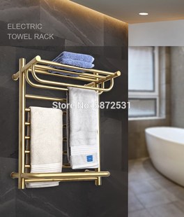 Luxurious Gold  color Electric Wall Mounted Towel Warmer Ra