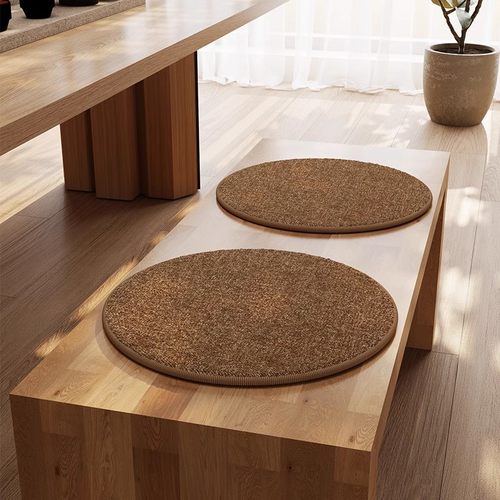 中古风冬季保暖圆形坐垫