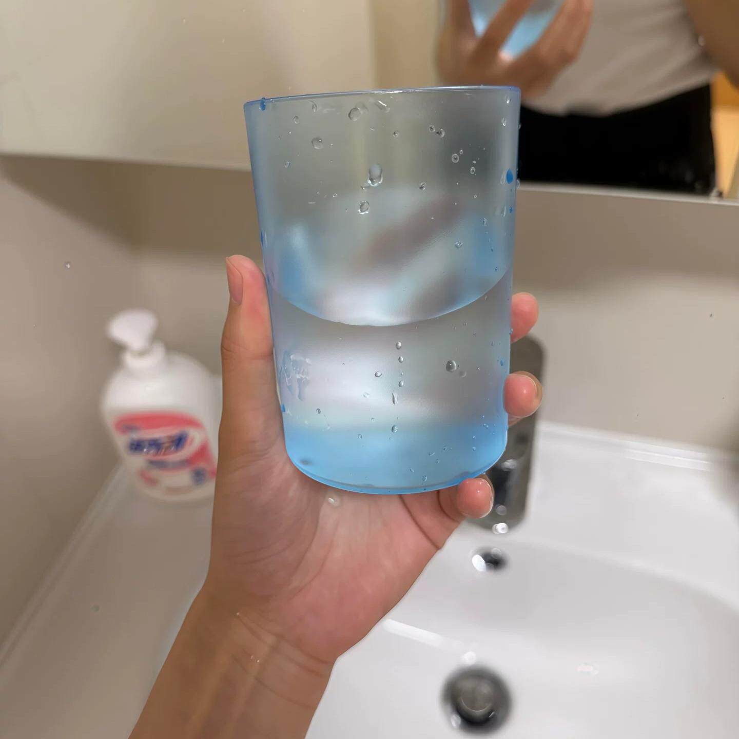 牙杯洗漱杯不发霉漱口杯透明磨砂牙刷杯卫生间学生宿舍高颜值牙缸