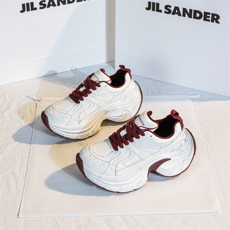 做旧休闲运动鞋女款小个子老爹鞋