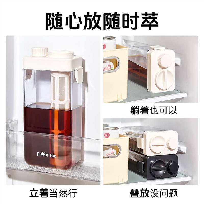 冷萃壶冰箱冷泡茶壶茶叶咖啡冷萃杯瓶家用大容量冷萃外带杯冷水壶
