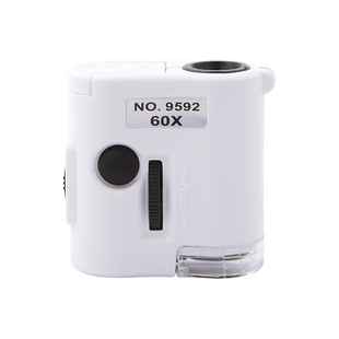 陌华高倍看钻石腰码放大镜鉴定专用60倍显微镜高清邮票文玩瓷器珠宝鉴赏便携式钻戒GIA镭射码腰棱镜工具仪器