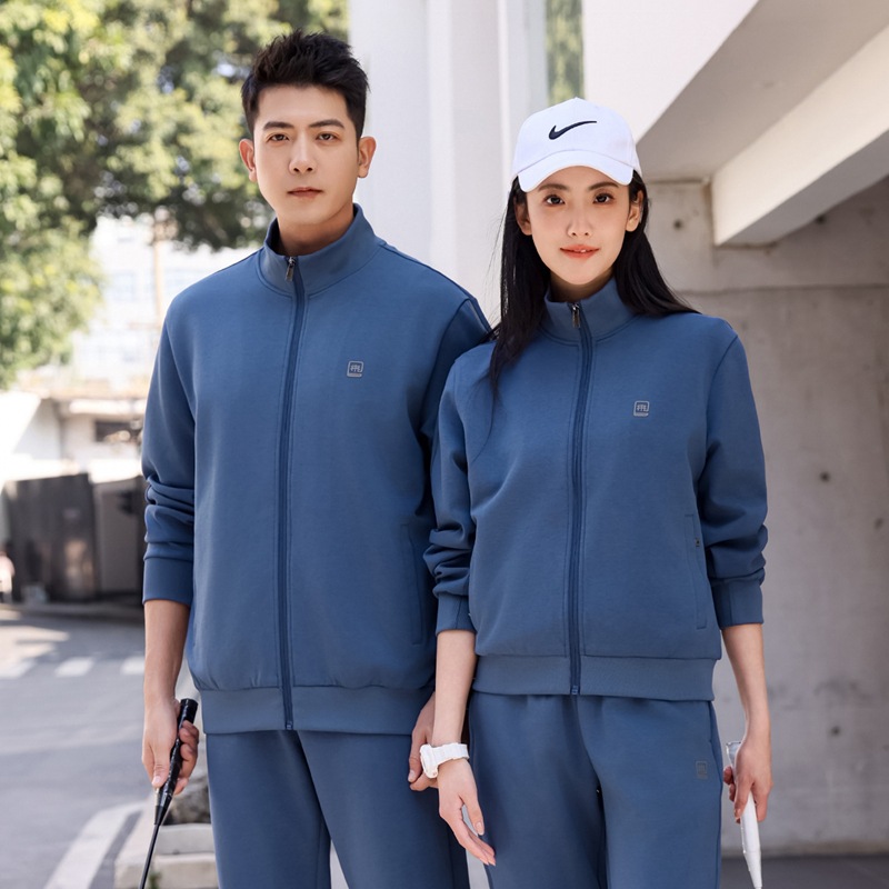 日本品质运动套装男春秋新款男女运动服情侣装跑步服休闲宽松卫衣
