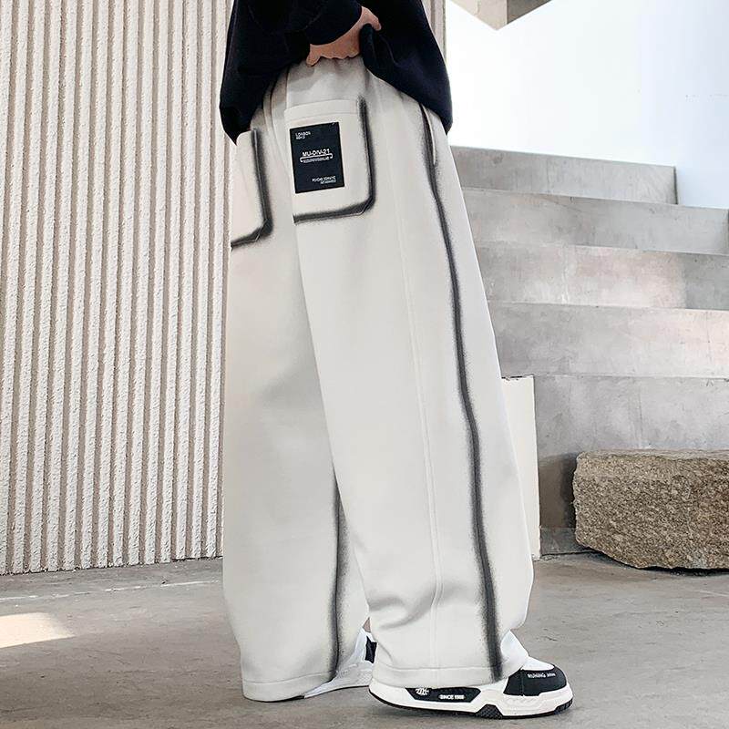 男童裤子春秋款2025新款儿童春季长裤洋气中大童男孩阔腿休闲裤潮