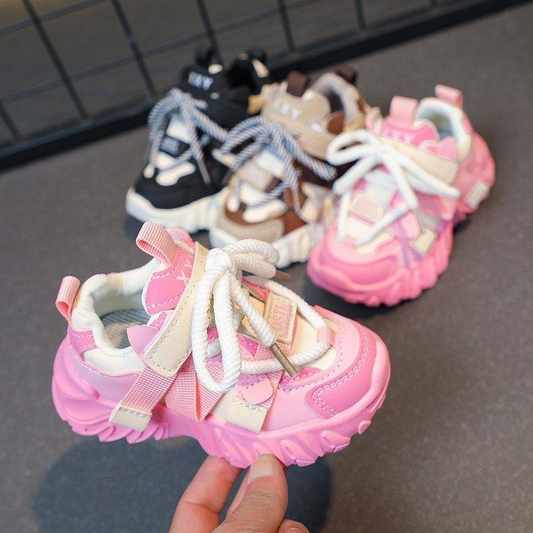 女童鞋运动鞋子春季新款小女孩2024春秋软底儿童爆款中大童老爹鞋