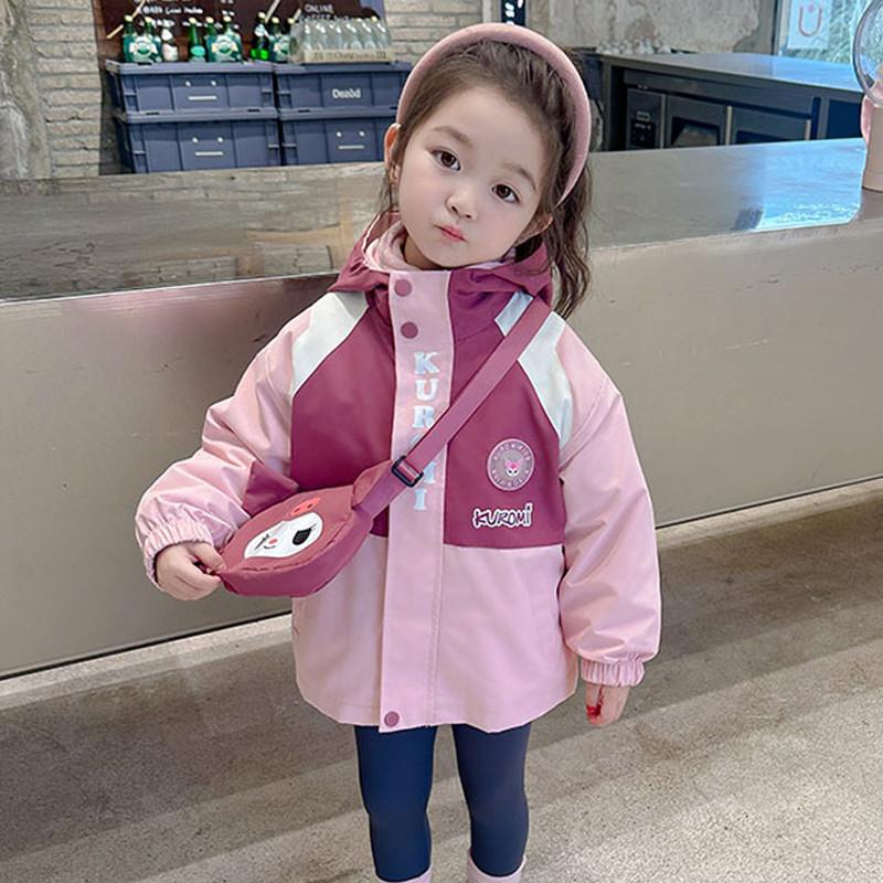 女童洋气三合一可拆卸冲锋衣秋冬款儿童加厚外套内胆宝宝冬装韩版