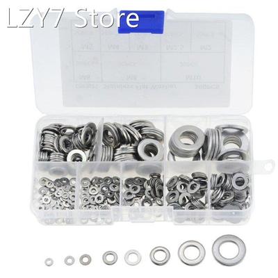 360PCS/BOX M2-M10 Stainless Steel Flat Washer Plain Gaskets