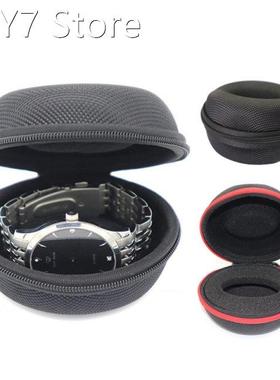 Portable Travel Watch Case Round Cushioned Smart Watch Stora