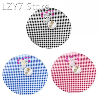 PVC Waterproof Tablecloth Oil-proof Round Table Cloth Restau