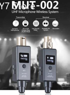 1 Pair Dynamic Microphone Wireless System Wireless Transmitt