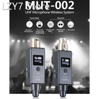 1 Pair Dynamic Microphone Wireless System Wireless Transmitt