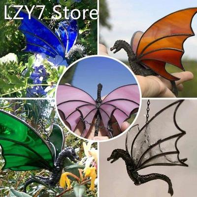 Dragon Hanging Stained Sun Catcher Outdoor Pendant Decoratio
