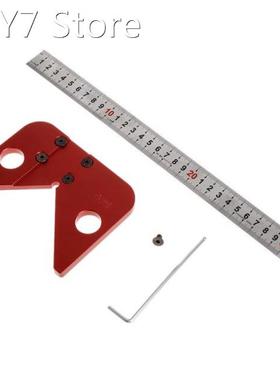 45 Degree Scriber Round Center Line Drawing Ruler Gauge Carp