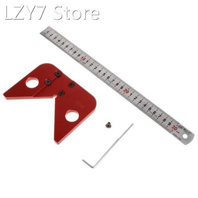 45 Degree Scriber Round Center Line Drawing Ruler Gauge Carp