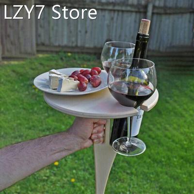1PC Outdoor Wine Table Portable Foldable Picnic Table Wine G