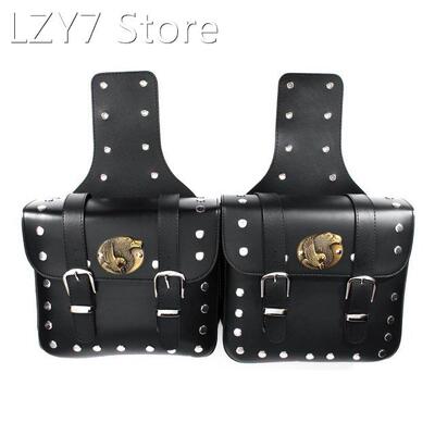 Pair Motorcycle Saddlebags Scooter Side Tool Pouch Luggage G