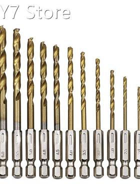 1.5mm-6.5mm HSS Titanium Coated Drill Bit Set 1/4inch Hex Sh