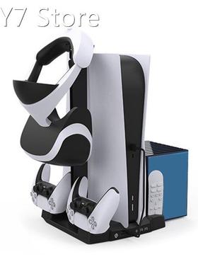 For PS5 Vertical Cooling Stand PS5 Dual Controller Charger w