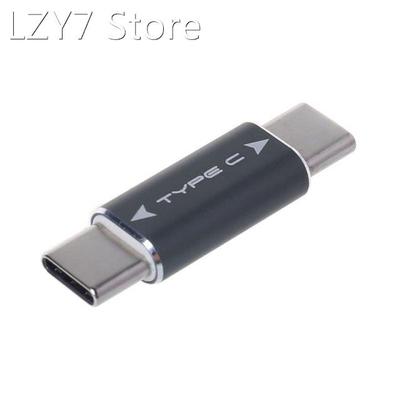 Black Metal Type C Male to Male USB Adapter Converter Gen2 1