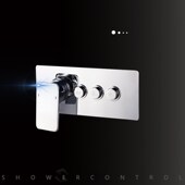 Finished Ways Bathroom Faucets Chrome Shower Rainfall