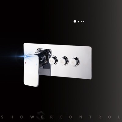 Chrome Finished  Bathroom Shower  Faucets Rainfall 3 Ways Bl