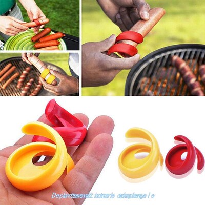 2pCS/Set Manual FanCy SauSage Cutter Spiral BarBeCue Hot Dog